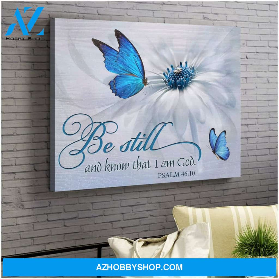 Be Still Butterfly Wall Art Canvas, Wall Decor Visual Art