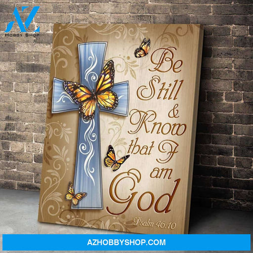 Be Still Butterfly Wall Art Canvas, Wall Decor Visual Art