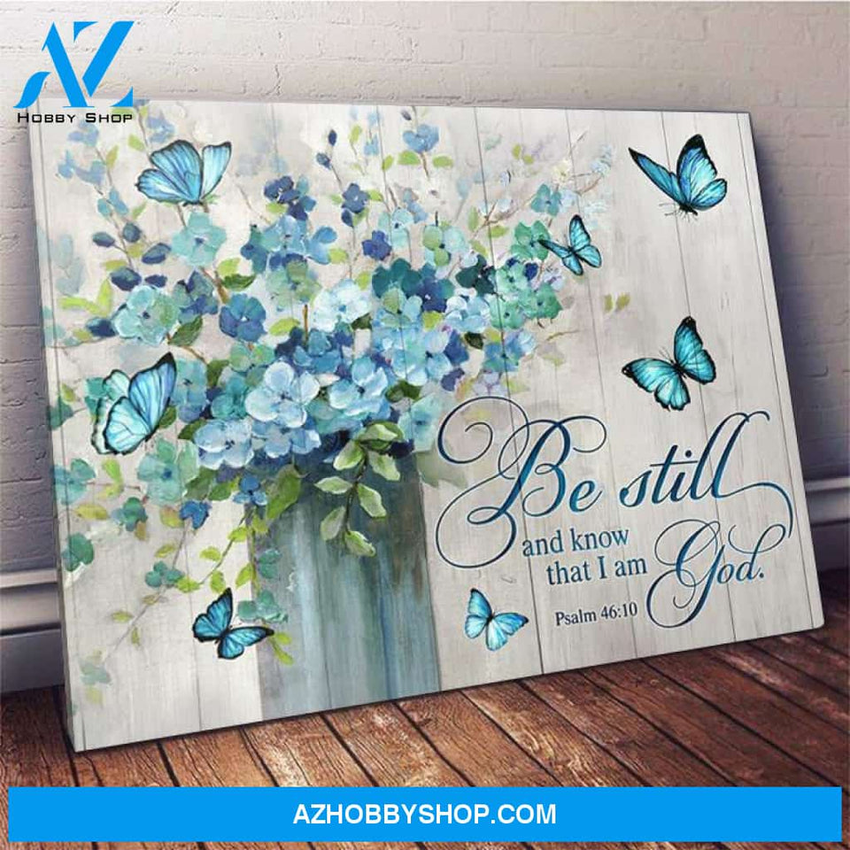Be Still Butterfly Wall Art Canvas, Wall Decor Visual Art