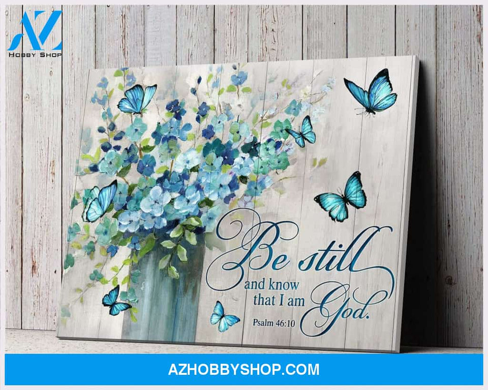 Be Still Butterfly Wall Art Canvas, Wall Decor Visual Art