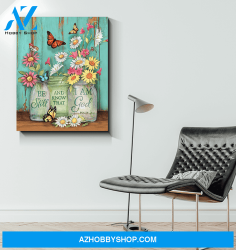 Be Still Butterfly Wall Art Canvas, Wall Decor Visual Art