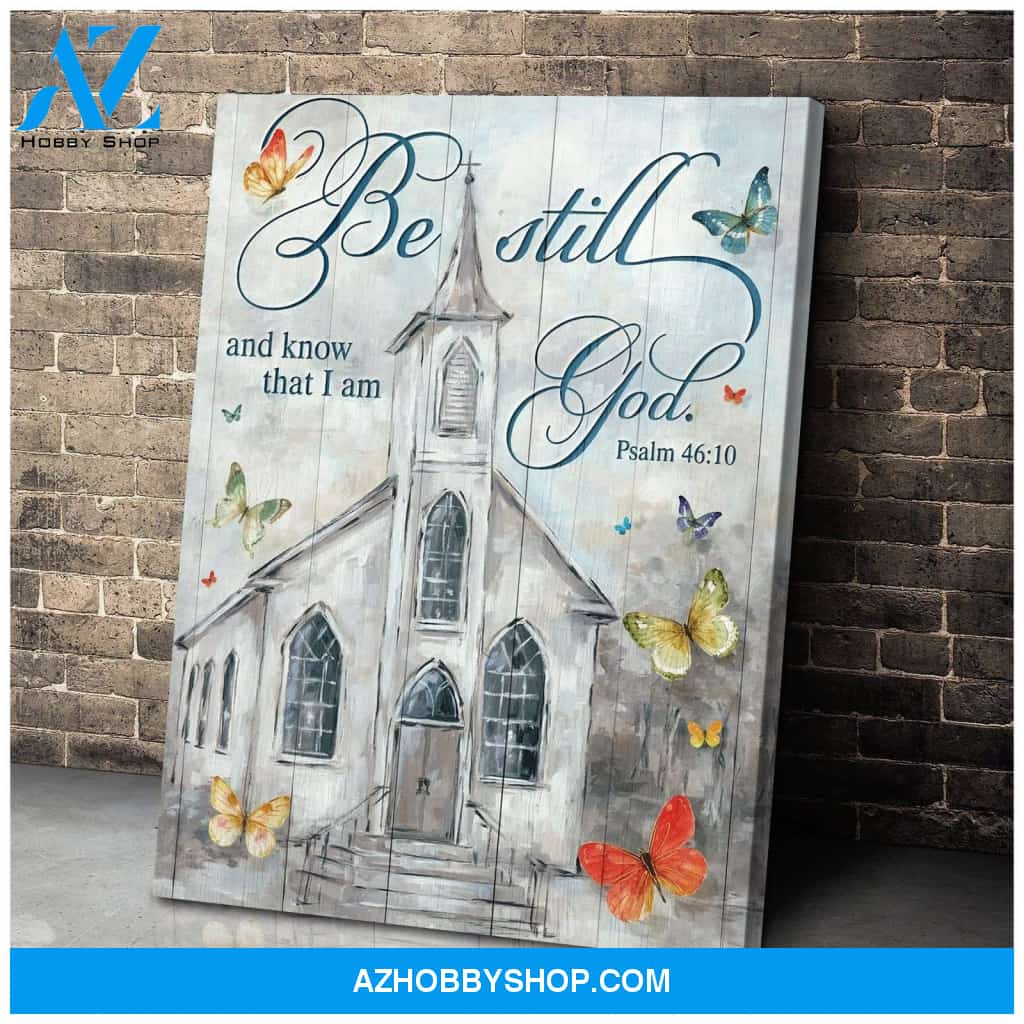 Be Still Church Wall Art Canvas, Wall Decor Visual Art