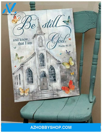 Be Still Church Wall Art Canvas, Wall Decor Visual Art