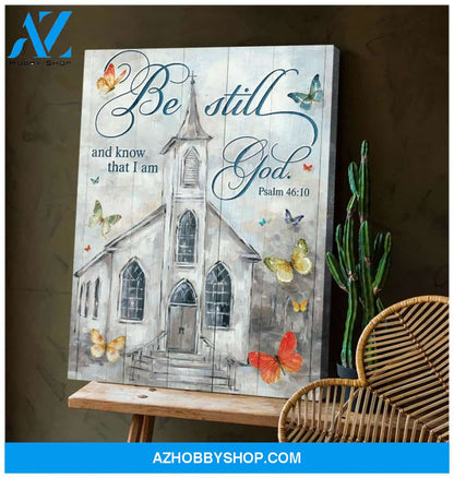 Be Still Church Wall Art Canvas, Wall Decor Visual Art