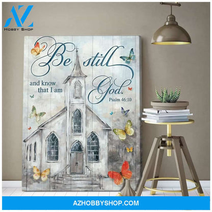 Be Still Church Wall Art Canvas, Wall Decor Visual Art