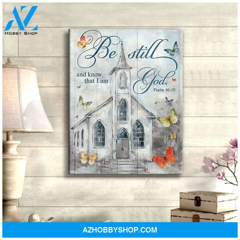 Be Still Church Wall Art Canvas, Wall Decor Visual Art
