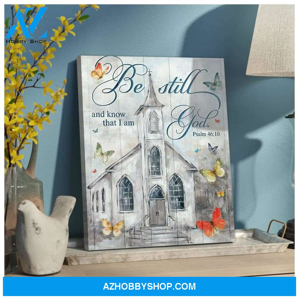 Be Still Church Wall Art Canvas, Wall Decor Visual Art