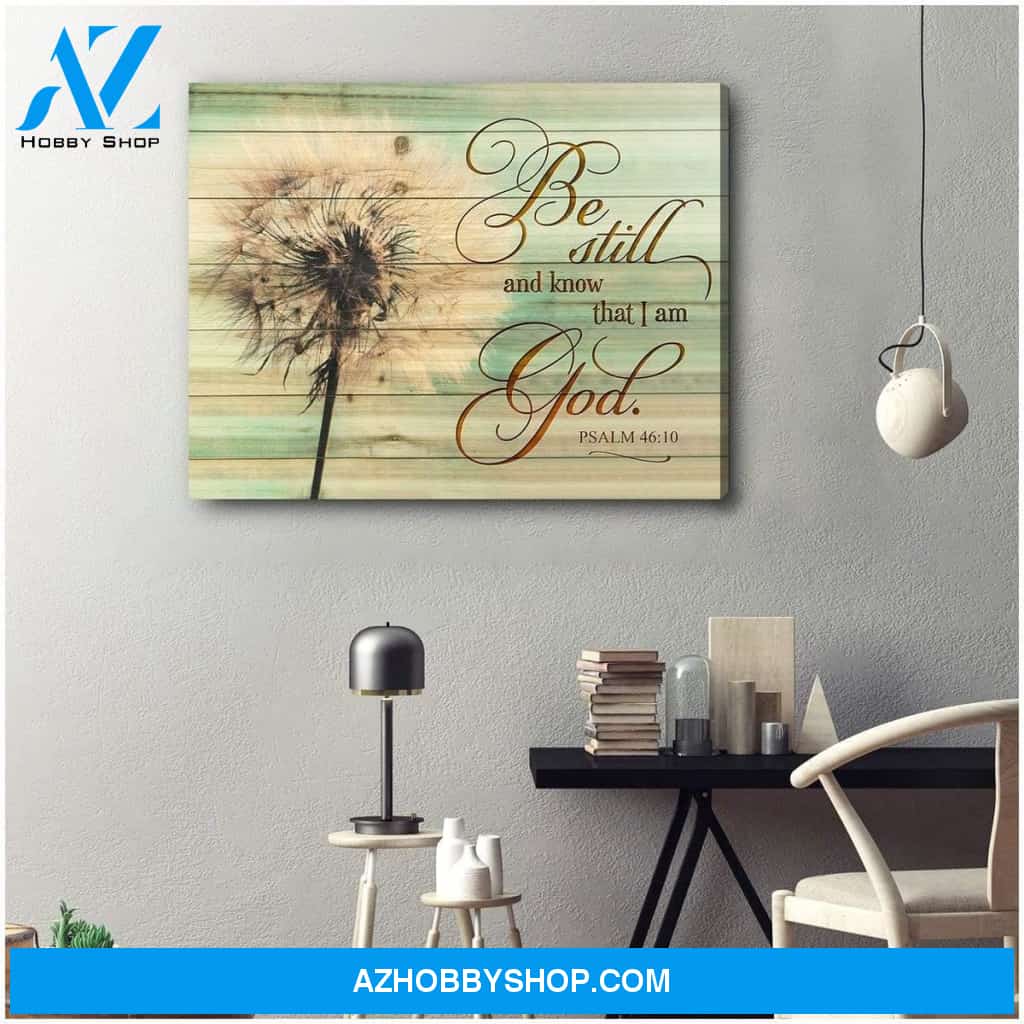 Be Still Dandelion Wall Art Canvas, Wall Decor Visual Art