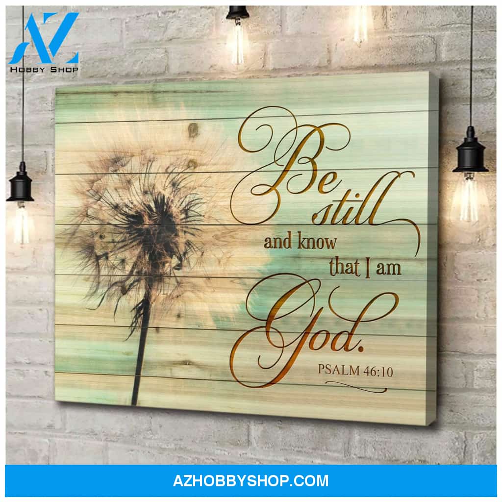 Be Still Dandelion Wall Art Canvas, Wall Decor Visual Art