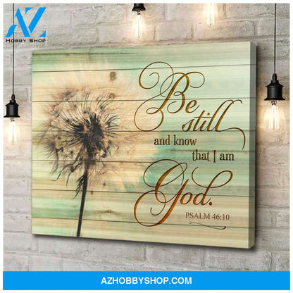 Be Still Dandelion Wall Art Canvas, Wall Decor Visual Art