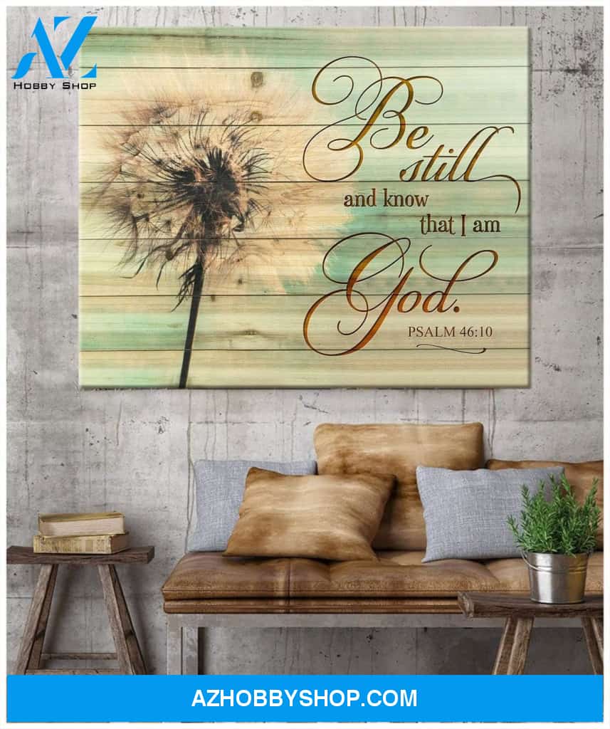 Be Still Dandelion Wall Art Canvas, Wall Decor Visual Art