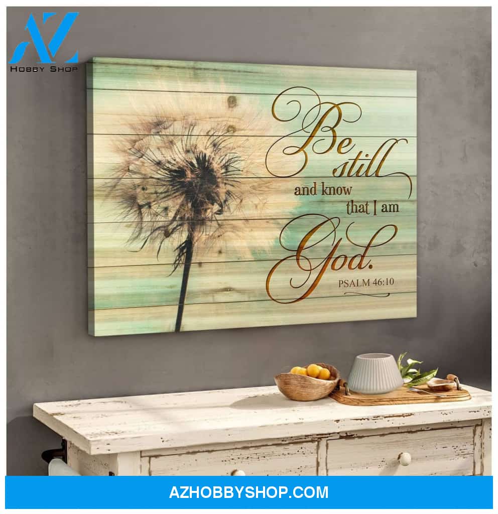 Be Still Dandelion Wall Art Canvas, Wall Decor Visual Art