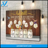 Be Still Hummingbird Wall Art Canvas, Wall Decor Visual Art