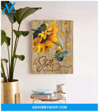 Be Still Hummingbird Wall Art Canvas, Wall Decor Visual Art