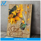 Be Still Hummingbird Wall Art Canvas, Wall Decor Visual Art