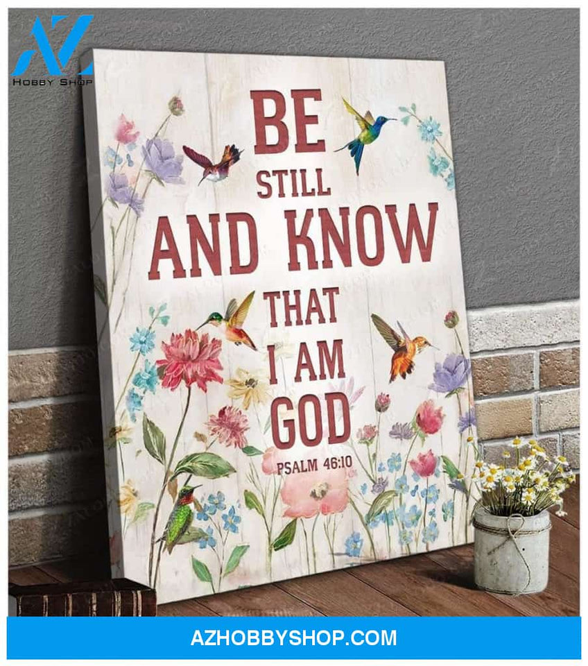 Be Still Hummingbird Wall Art Canvas, Wall Decor Visual Art