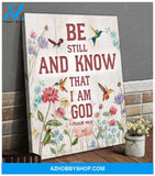 Be Still Hummingbird Wall Art Canvas, Wall Decor Visual Art