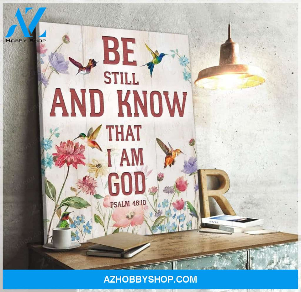 Be Still Hummingbird Wall Art Canvas, Wall Decor Visual Art