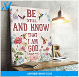 Be Still Hummingbird Wall Art Canvas, Wall Decor Visual Art