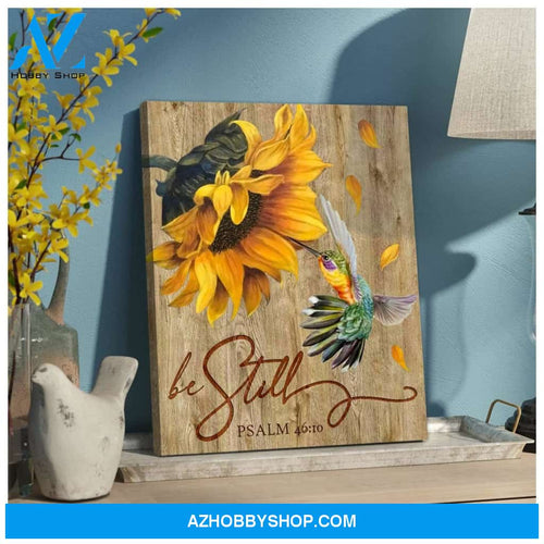 Be Still Hummingbird Wall Art Canvas, Wall Decor Visual Art