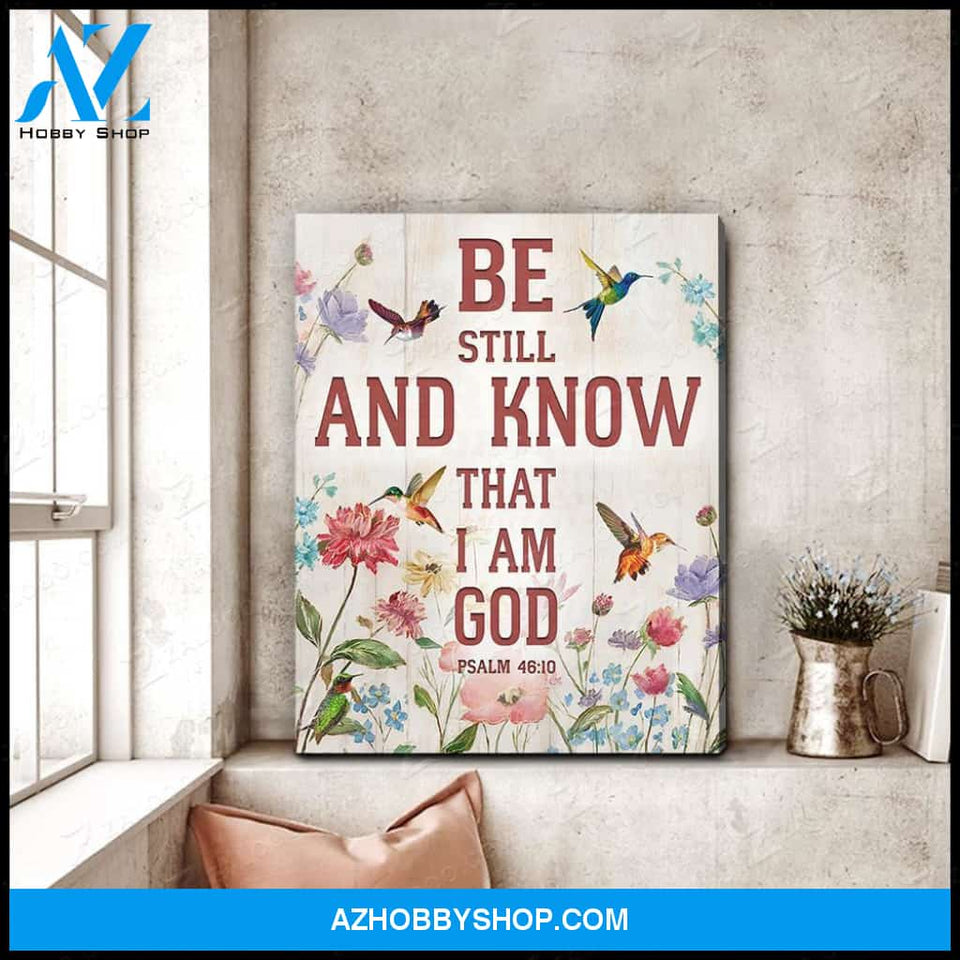 Be Still Hummingbird Wall Art Canvas, Wall Decor Visual Art