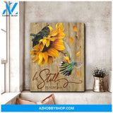 Be Still Hummingbird Wall Art Canvas, Wall Decor Visual Art