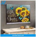 Be The Reason Butterfly Wall Art Canvas, Wall Decor Visual Art