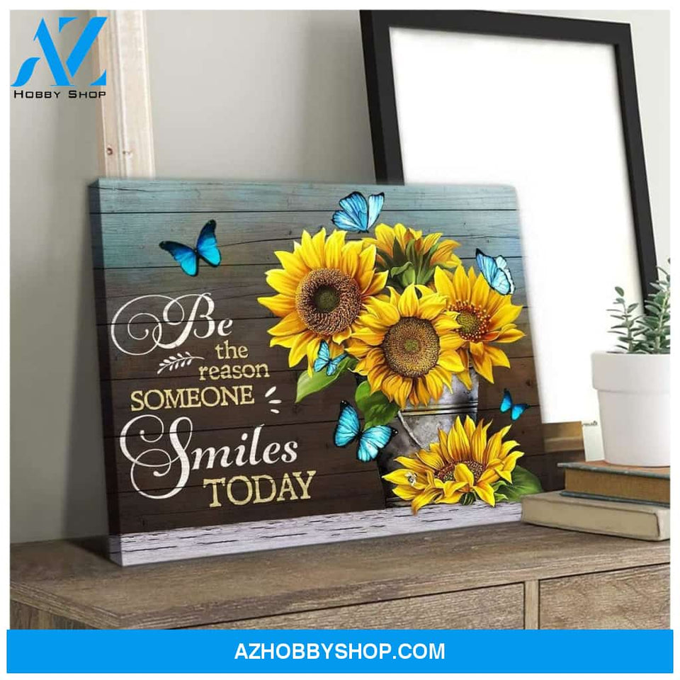 Be The Reason Butterfly Wall Art Canvas, Wall Decor Visual Art