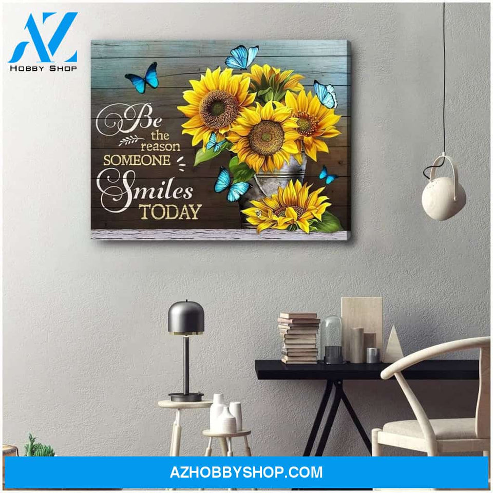 Be The Reason Butterfly Wall Art Canvas, Wall Decor Visual Art