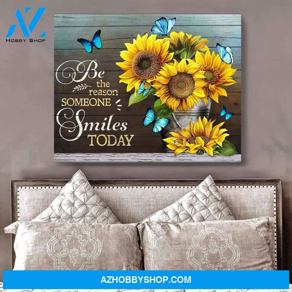 Be The Reason Butterfly Wall Art Canvas, Wall Decor Visual Art