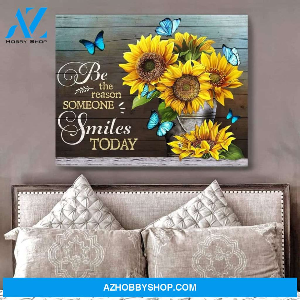 Be The Reason Butterfly Wall Art Canvas, Wall Decor Visual Art