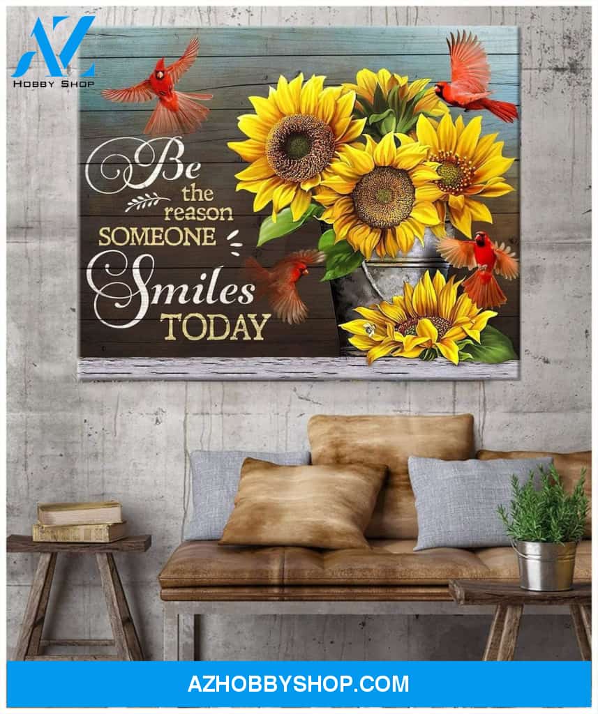 Be The Reason Cardinal Wall Art Canvas, Wall Decor Visual Art