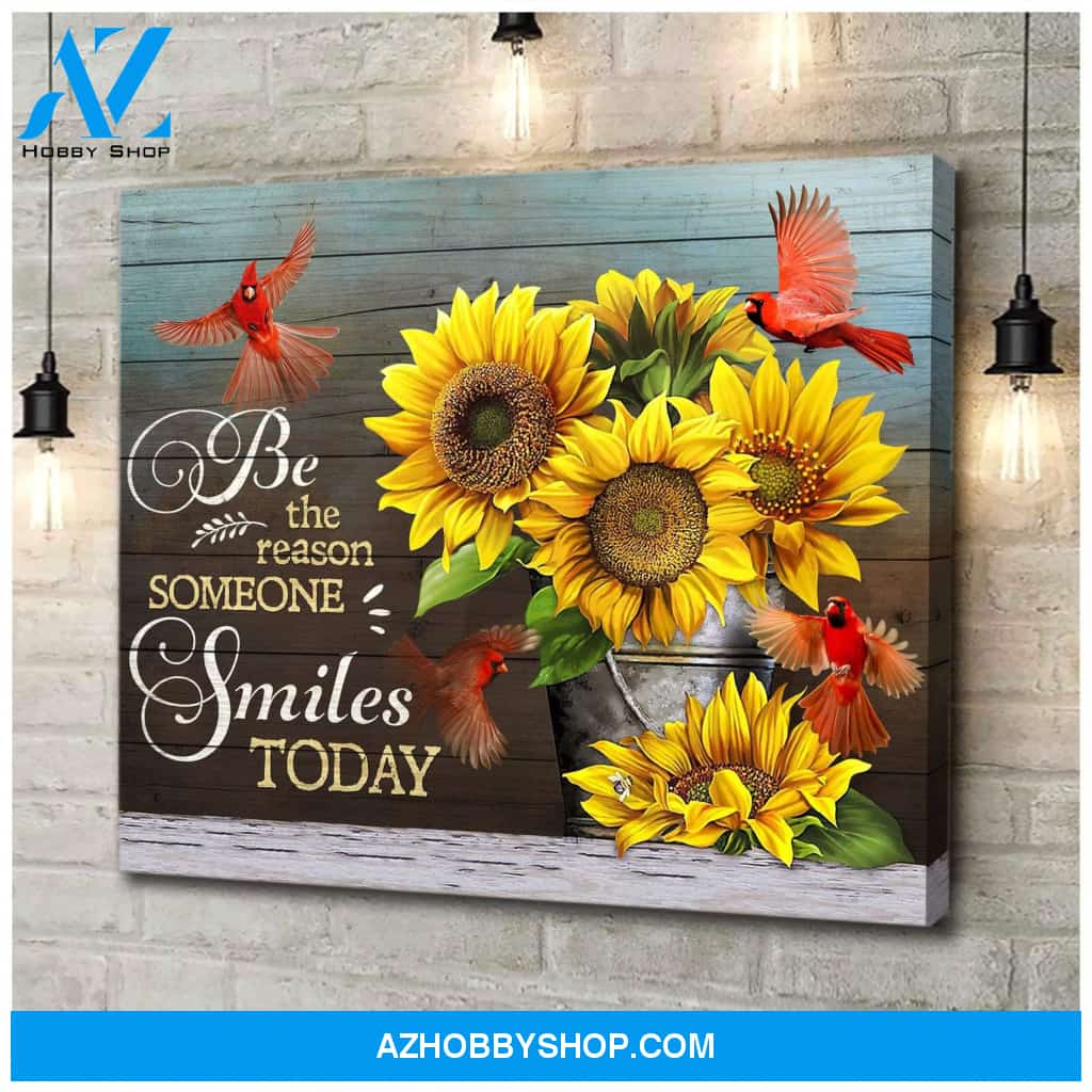 Be The Reason Cardinal Wall Art Canvas, Wall Decor Visual Art