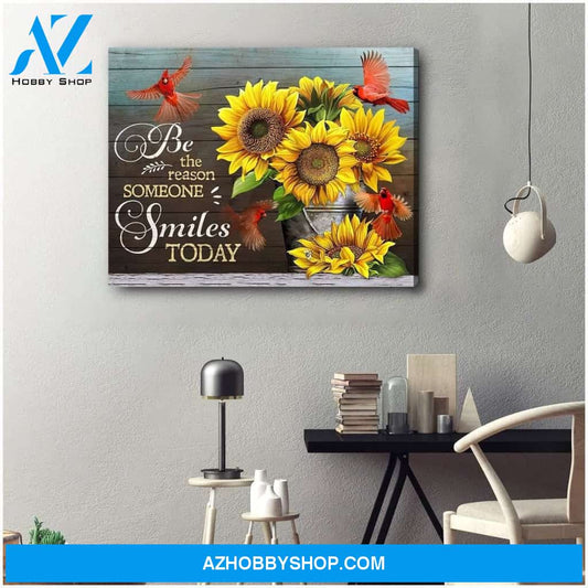 Be The Reason Cardinal Wall Art Canvas, Wall Decor Visual Art