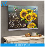 Be The Reason Hummingbird Wall Art Canvas, Wall Decor Visual Art