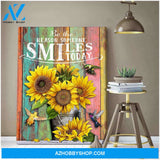 Be The Reason Someone Smile Today Hummingbird Canvas Wall Art, Wall Decor Visual Art