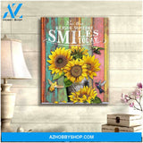 Be The Reason Someone Smile Today Hummingbird Canvas Wall Art, Wall Decor Visual Art