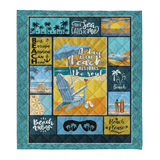 Beach Blanket, A Day At Beach Restores The Soul, Gift For Beach Lover