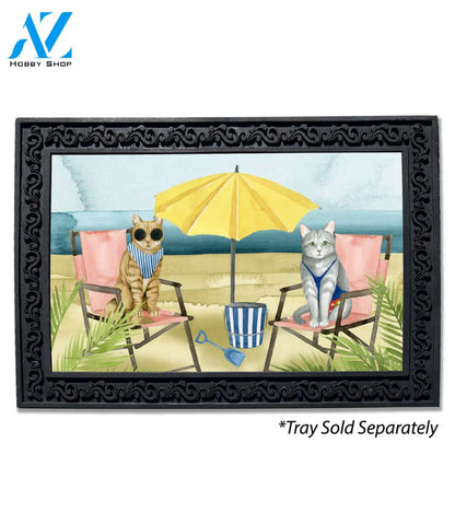 Beach Cats Doormat - 18" x 30"