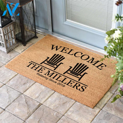 Beach Chairs Welcome Doormat