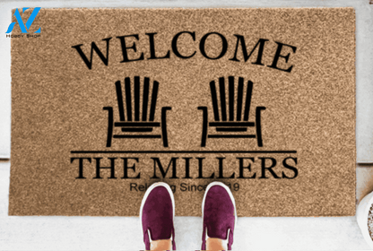 Beach Chairs Welcome Doormat