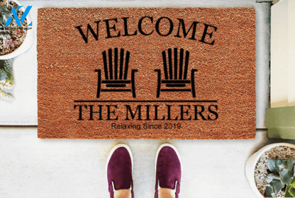 Beach Chairs Welcome Doormat
