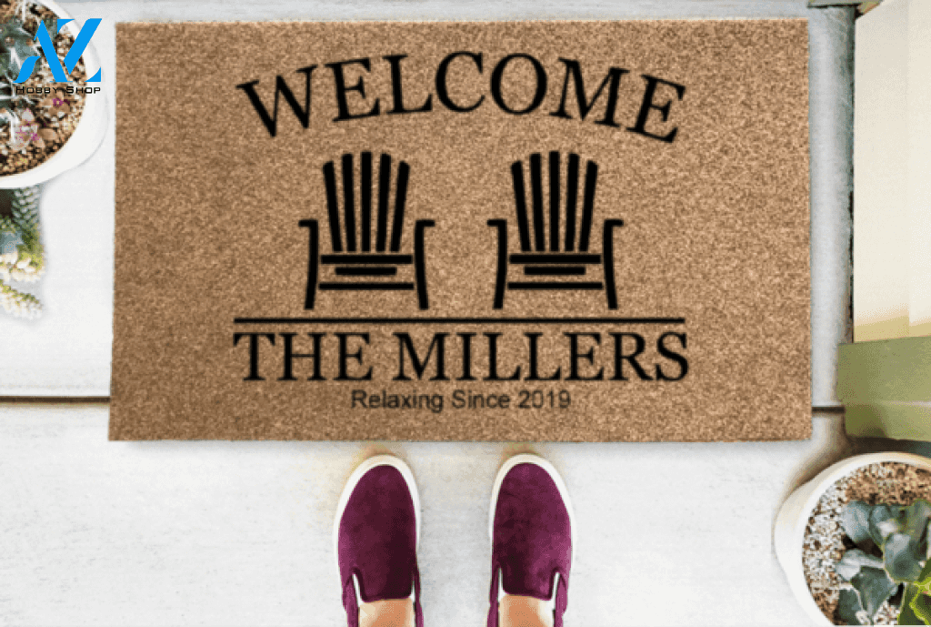 Beach Chairs Welcome Doormat