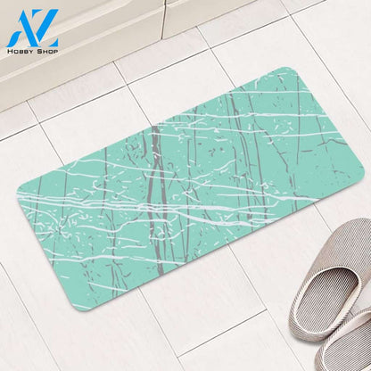 Beach Glass, Ultimate Gray & Lucent White Rectangular Doormat