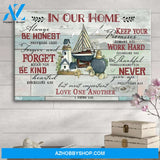 Beach House In Our Home Always Be Honest Home Decor Horizontal Canvas