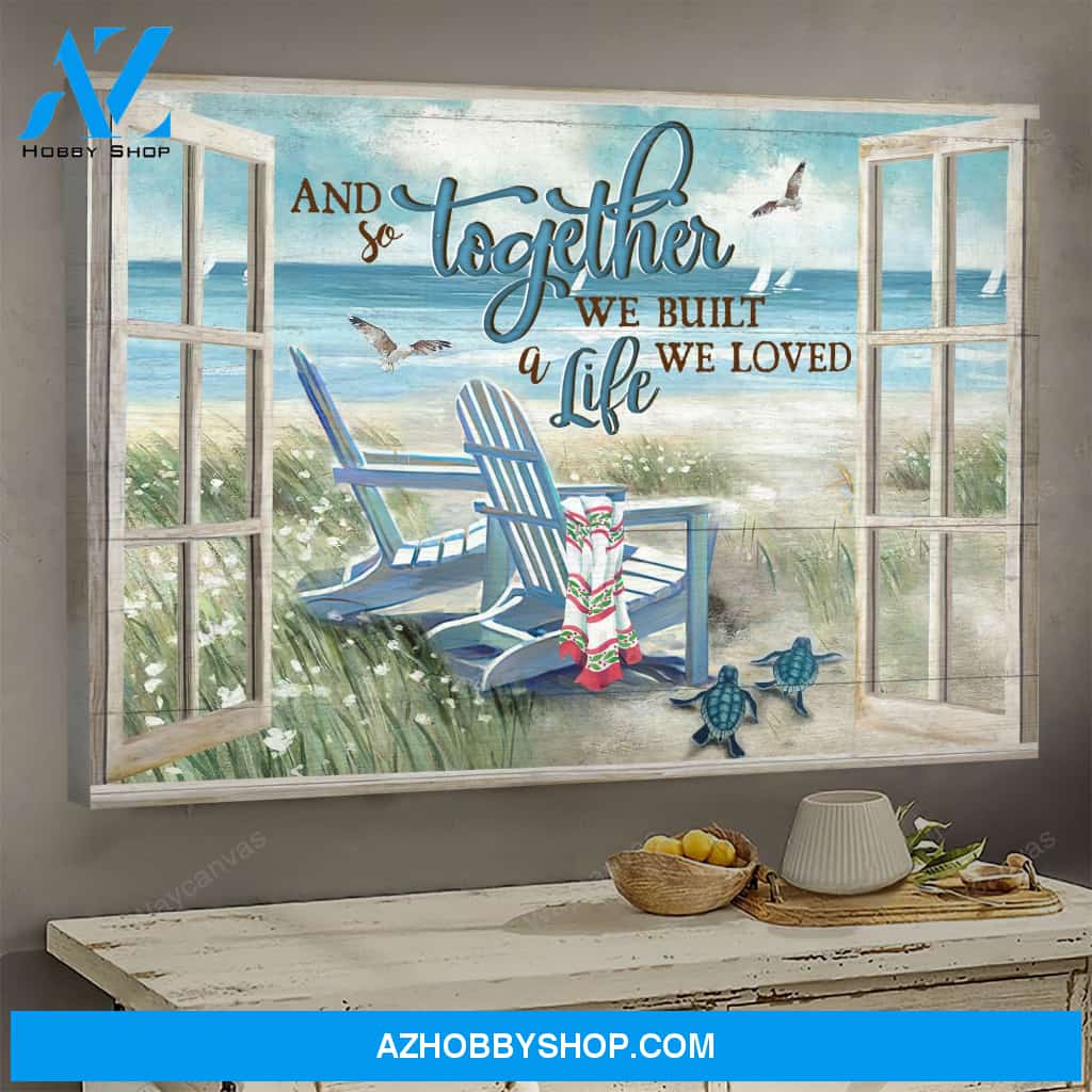 Beach landscape - Couple Landscape Canvas Prints - Wall Art