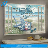 Beach landscape - Couple Landscape Canvas Prints - Wall Art