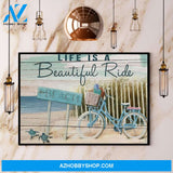 Beach Life Is A Beautiful Ride Canvas And Poster, Wall Decor Visual Art