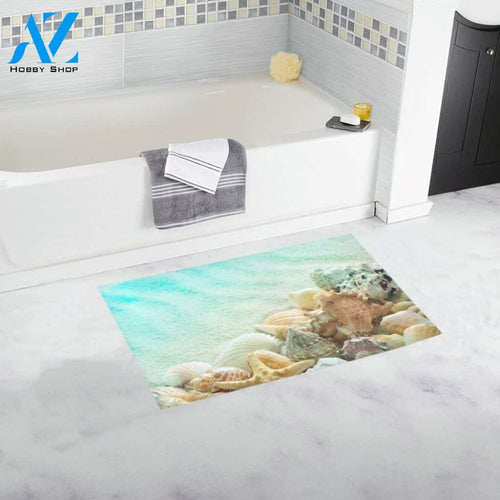 Beach Seashells Doormat Welcome Mat Housewarming Gift Home Decor Funny Doormat Best Gift Idea For Beach Lovers