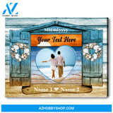 Beach Themed Art Decor Personalized Couple Gift Unique Anniversary Gift Ohcanvas